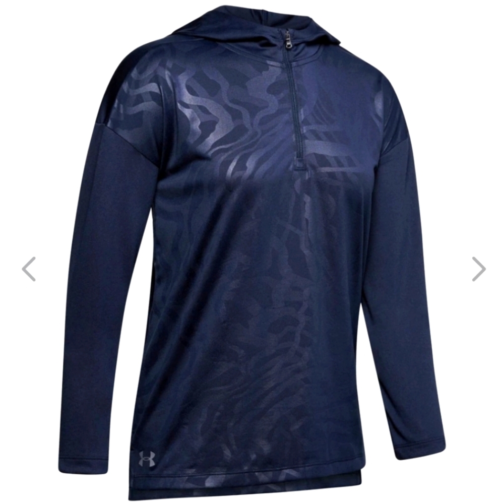 NWT Woman's under armour navy 1/4 zip hoodie